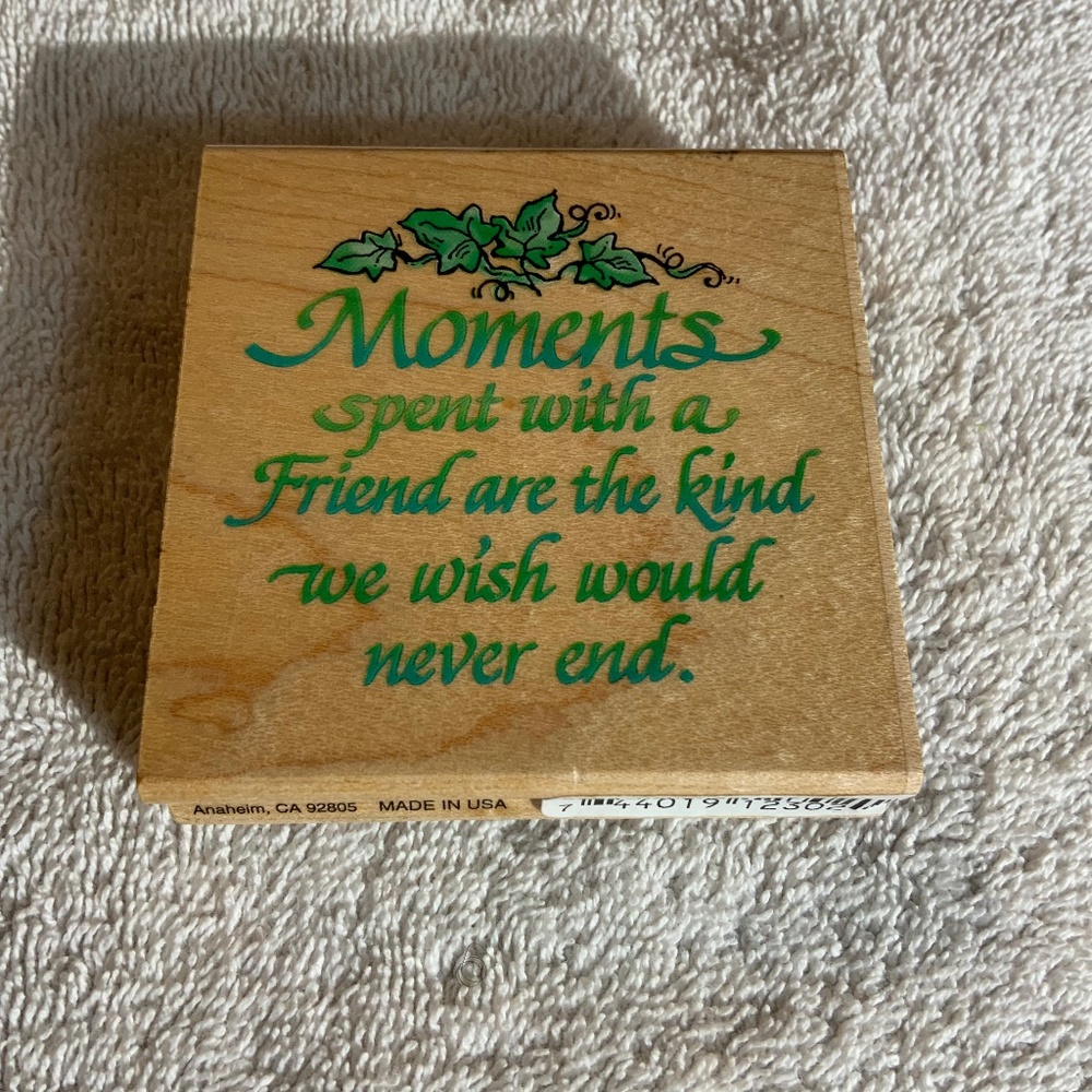 Stampendous Inspirational Stamp “Moments”(New)